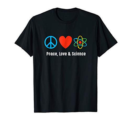 Neil deGrasse Tyson Peace  Love  and  Science T-Shirt