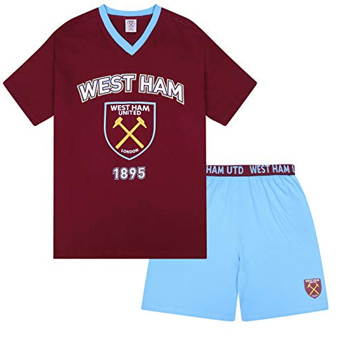 West Ham United Fc Official Football Gift Mens Loungewear Short Pajamas Medium West Ham United Fc Official Football Gift Mens Loungewear Short Pajamas Medium