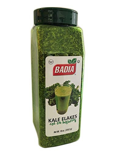 18 oz Bottle-Kale Flakes Leaves Dried   Col en Hojuelas Deshidratadas Kosher