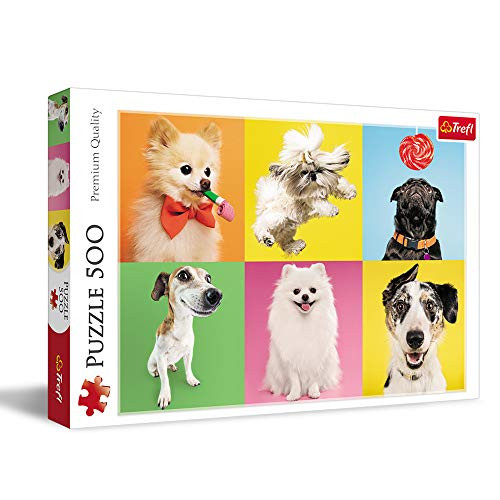Trefl 500 Piece Jigsaw Puzzles  Dogs  Multicolor