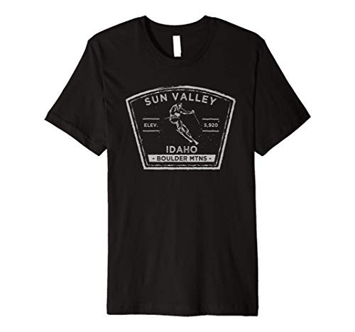 Sun Valley Idaho Snow Skiing Premium T-Shirt