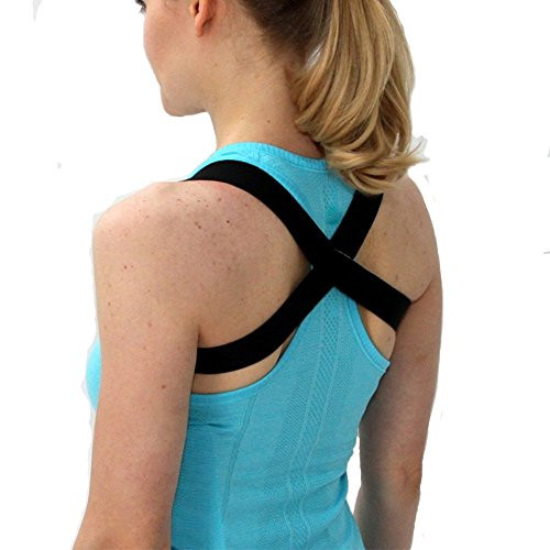 Posture Brace Shoulder Support - The 2 in 1 POSTURIFIC Brace  Black Large