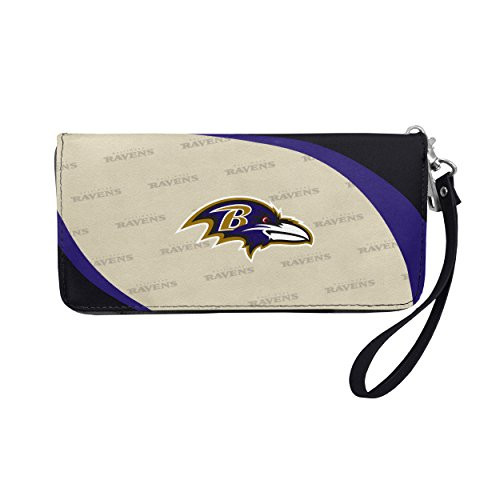 Little Earth NFL Baltimore Ravens Curve Zip Organizer Wallet Little Earth NFL Baltimore Ravens Curve Zip Organizer Wallet