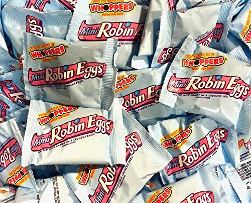 RiverFinn Whopper Mini Easter Robin Eggs - FUN SIZE -  2 Lbs.  Malted Milk Candy in a Crunchy Shell. Great for Easter Baskets  Gifts  Parties  Candy Bowls and more!