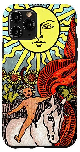 iPhone 11 Pro Tarot Card The Sun Vintage Design Retro Case