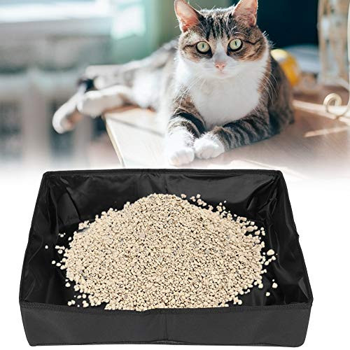 Petyoung Cat Collapsible Litter Box Portable Waterproof Pet Cat Litter Pan Pet Litter Carrier for Travel Puppy Box Petyoung Cat Collapsible Litter Box Portable Waterproof Pet Cat Litter Pan Pet Litter Carrier for Travel Puppy Box