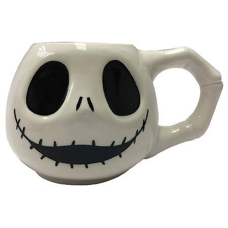 The Nightmare Before Christmas Jack Skellington Ceramic Coffee Mug - Holds 24 Fluid Ounces