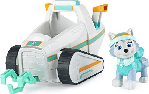 PAW Patrol  Everests Snow Plow Vehicle with Collectible Figure  for Kids Aged 3 and Up