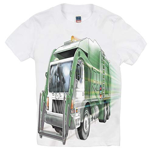 Shirts That Go Little Boys  City Garbage Truck T-Shirt 2 White