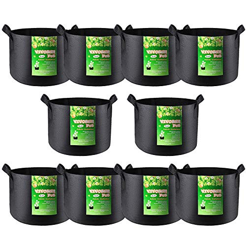 VIVOSUN 10-Pack 1 Gallon Grow Bag  Reinforced Planter Fabric Pot for Gardening