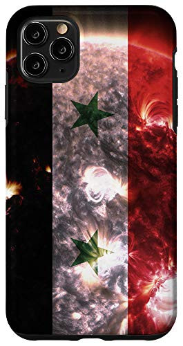 iPhone 11 Pro Max Syrian Sun - Artistic Syria Flag Case