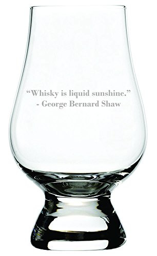 Whisky Is Liquid Sunshine Quote Etched Glencairn Crystal Whisky Glass