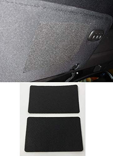 ESD Pair Visor Warning Label Covers for C5 C6 Chevrolet Corvette Adhesive Black Felt