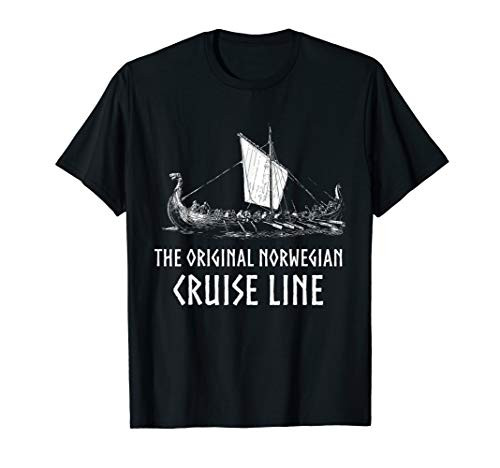 Viking Ship Cruise Line T-Shirt - Odin And Valhalla T-Shirt