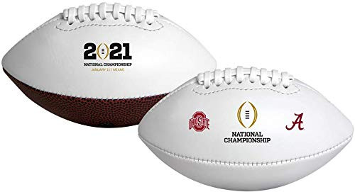 Rawlings 2020-2021 Official NCAA College Football National Championship Dueling Football - Alabama vs. Ohio State  Youth Size