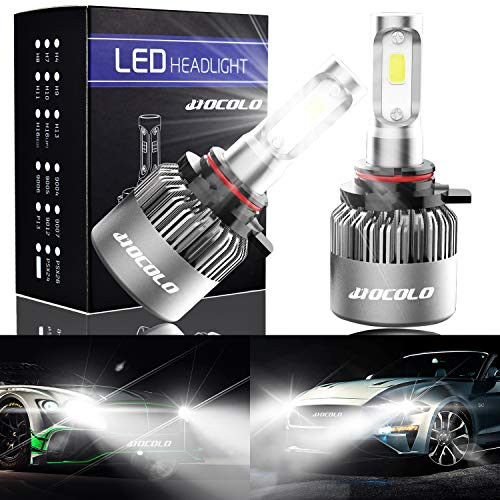 HOCOLO S2 COB 9005 HB3 H10 8000LMS Led Headlight Conversion Kit High Beam Headlamp Fog Driving Light DRL Halogen Replacement 6500K Xenon White w Fan All In One Plug N Play S2-9005 Hi Beam Fog