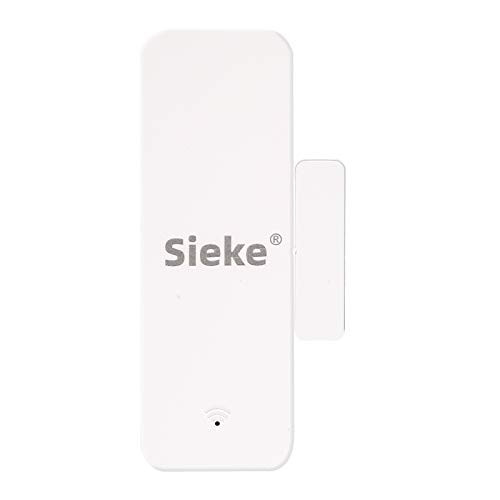 Sieke Window Door Sensor for Home Security Entry Door Battery Powered Connect with Wi-Fi and App Support