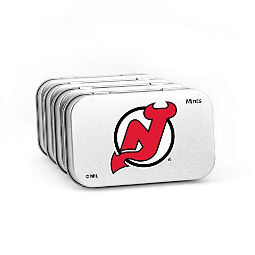 Worthy Promo NHL New Jersey Devils Candy Mint Tins 4-Pack Sugar-Free Peppermints