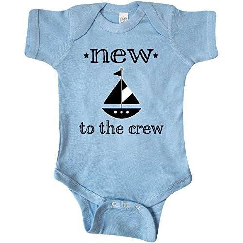 inktastic New to The Crew Newborn Infant Creeper Newborn Light Blue 2dd4a