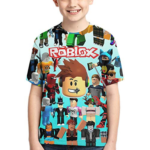 hlhhing Youth T-Shirts 3D Print Boys and Girls Fashion T-Shirts Short Sleeve Anime Cartoon T Shirt 2-M