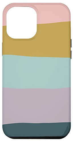 iPhone 12 Pro Max Cute Abstract Pastel Color Block Trendy Boho Aesthetic Case