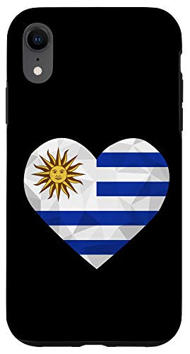 iPhone XR I Love Uruguay Flag Heart Low Poly Uruguayan Travel Vacation Case