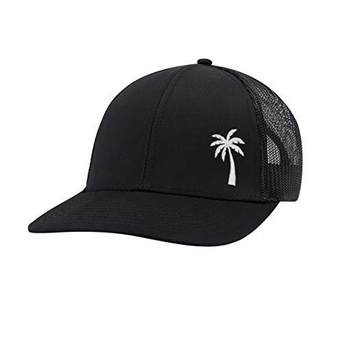 Palm Tree Hat Beach Trucker Hat Baseball Cap Snapback Golf Surf Hat Sun Hat Black Palm Tree Hat Beach Trucker Hat Baseball Cap Snapback Golf Surf Hat Sun Hat Black