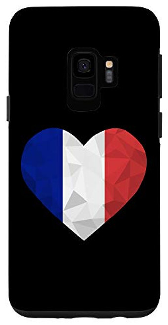 Galaxy S9 I Love France Flag Heart Low Poly French Travel Vacation Case Galaxy S9 I Love France Flag Heart Low Poly French Travel Vacation Case