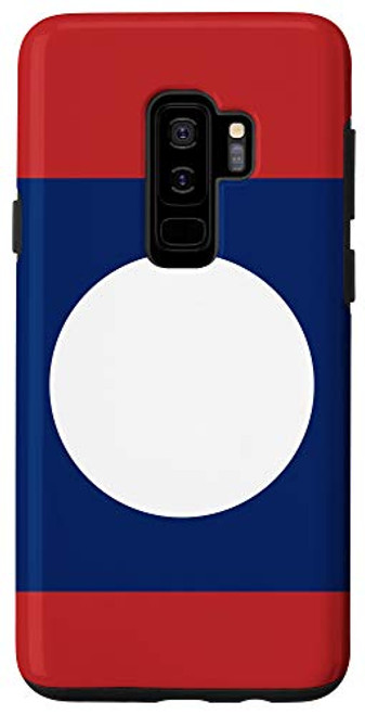 Galaxy S9 plus Laos Flag Lao Souvenir Travel Vacation National Flag Case