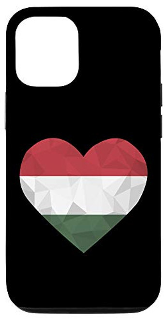 iPhone 12 12 Pro I Love Hungary Flag Heart Low Poly Hungarian Travel Vacation Case iPhone 12 12 Pro I Love Hungary Flag Heart Low Poly Hungarian Travel Vacation Case