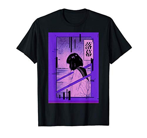 Aesthetic Anime Girl - Sad Lofi Soft Grunge Japanese Manga T-Shirt Aesthetic Anime Girl - Sad Lofi Soft Grunge Japanese Manga T-Shirt