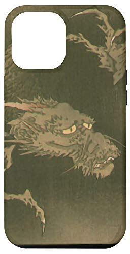 iPhone 12 Pro Max Japanese Aesthetic Dragon Vintage Japan Woodblock Art Print Case