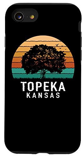 iPhone SE  2020    7   8 Topeka Vintage Sunset Kansas Souvenir Case