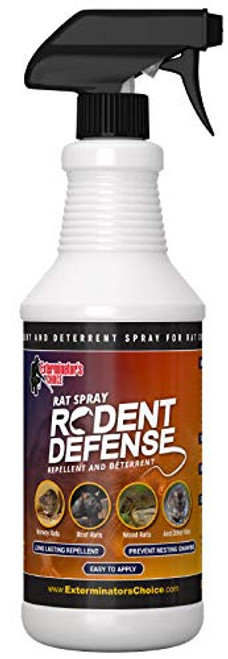 Exterminators Choice Rodent Defense Rat Spray Repellent One Gallon 32oz   Deterrent for All Species of Rats