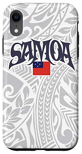 iPhone XR Samoa Flag   Samoan Polynesian Tribal Islander White Case