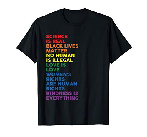 Distressed Science Is Real Black Lives Matter LGBT Pride T-Shirt