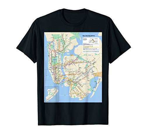New York City subway map - NYC - USA - T-shirt