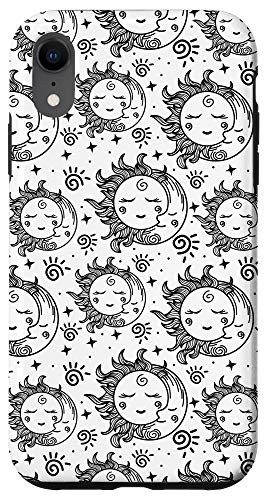 iPhone XR Case cute sun and moon lovers celestial phone Case