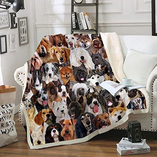 Dogs Blankets Kids Animals Throw Blanket Cute Puppy Pattern Sherpa Blankets Soft Warm Plush Blanket for Bed Couch Bedroom Dogs Throw 50 inchx60 inch Dogs Blankets Kids Animals Throw Blanket Cute Puppy Pattern Sherpa Blankets Soft Warm Plush Blanket for Bed Couch Bedroom Dogs Throw 50 inchx60 inch