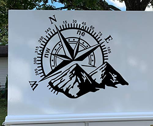 Compass Rv Symbol Camper RV Truck Decal Compass Sticker Compass Logo Travel Sign Custom ...