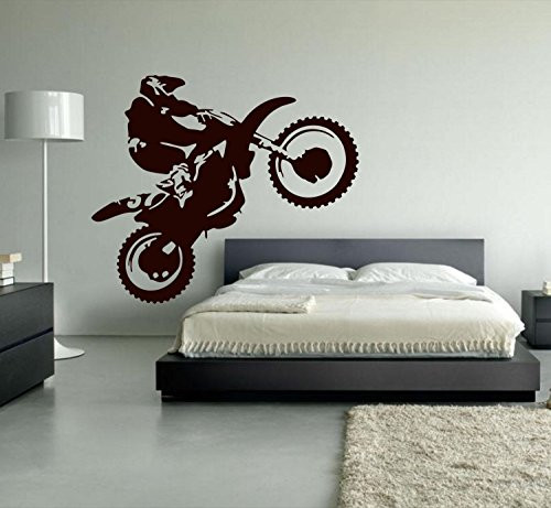 Wall Art Decal Sticker Motocross Dirt Bike for Bedroom