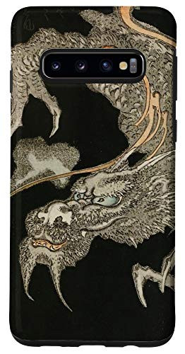 Galaxy S10 Japanese Aesthetic Dragon Vintage Japan Woodblock Art Print Case