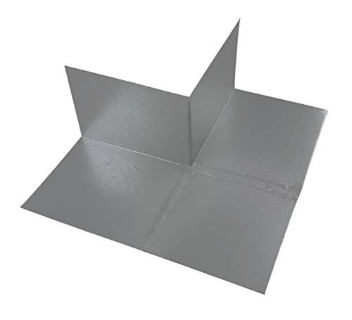 Roof Corner Flashing for Inside  and  Outside Corners - Soldered Galvanized Steel for Superior Roof Waterproofing - Roof-to-Wall Flashing System  1  Outside Corner Flat Roof