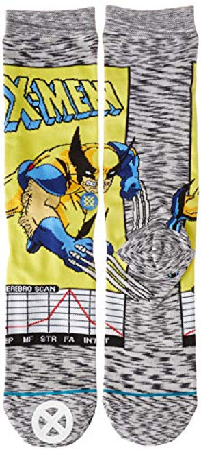 Stance Wolverine Comic Grey Sock  Grey  Medium