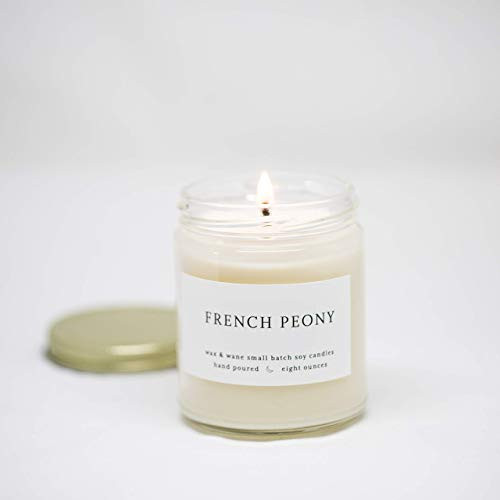 French Peony 8 oz Scented Modern Soy Candle French Peony 8 oz Scented Modern Soy Candle