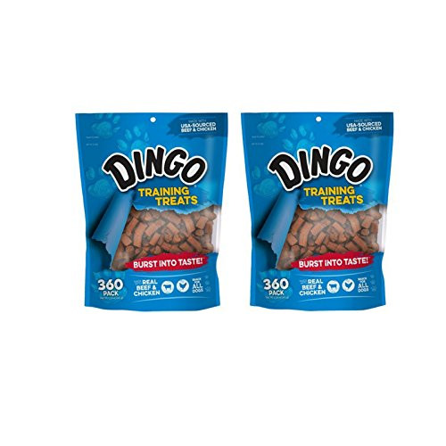 Dingo Soft  and  Chewy Beef  and  Chicken Training Treats  360-Count - 2 Pack