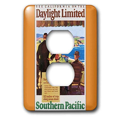 3dRose lsp_180221_6 See California Southern Pacific Railroad Vintage Travel Poster Outlet Cover 3dRose lsp_180221_6 See California Southern Pacific Railroad Vintage Travel Poster Outlet Cover