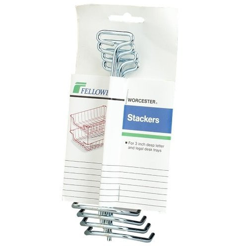 Fellowes Mfg. Co. Products - Stacking Supports For 60012  5-1 2 inch  Silver - Sold as 1 ST - Supports are designed for use with Fellowes Wire Desk Trays. Use supports that correspond to tray size.