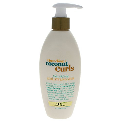 Organix Quenching Plus Coconut Curls Frizz-Defying Curl Styling Milk  6 Fluid Ounce