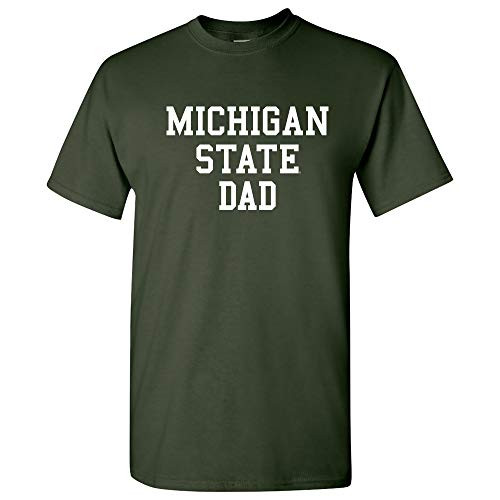 AS14 - Michigan State Spartans Basic Block Dad T-Shirt - X-Large - Forest